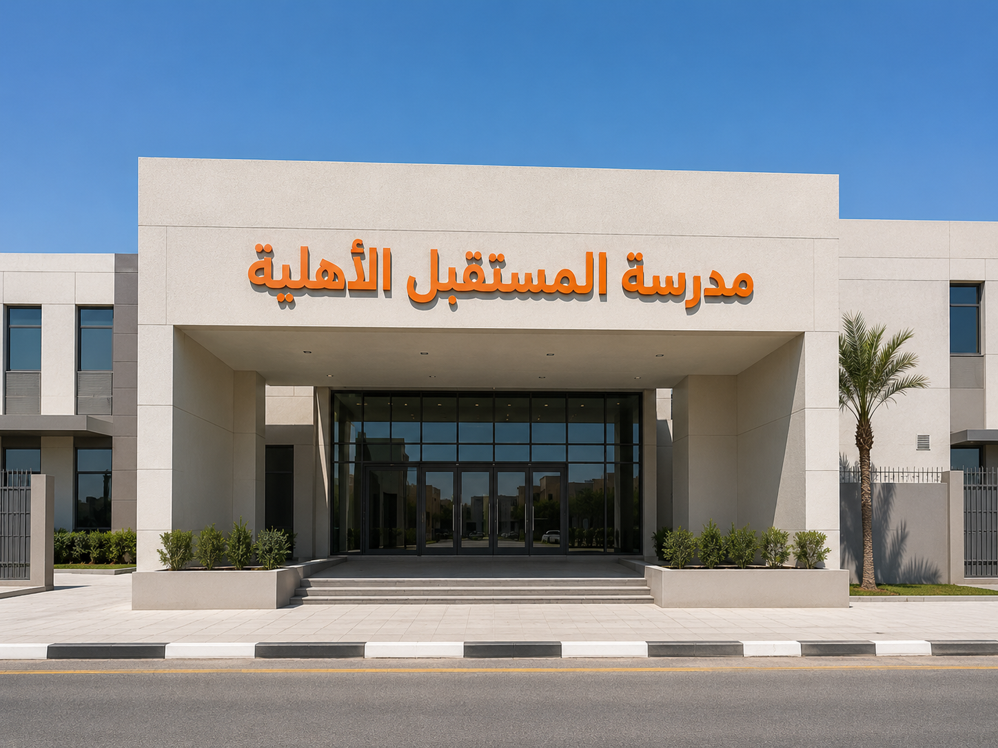 حروف بارزة لمدرسة